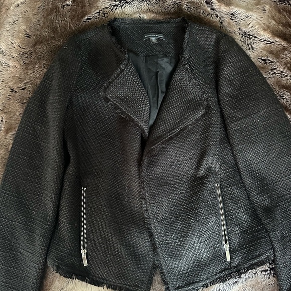Saks Fifth Avenue Black Tweed Jacket - Picture 9 of 11